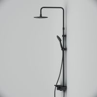 Душевая система AM.PM Gem Черная матовая арт-F0790722 — фото 2, Душевые стойки