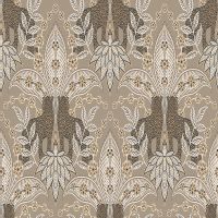 Обои LOYMINA Amazonia Ins1 002/1 Флизелин (1*10,05) Бежевый/Коричневый, Листья/Животные — фото 1, Обои для стен