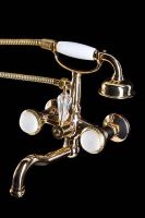 Товар: Смеситель для ванны Boheme Satine 293-ST Золото - фото 2 Смеситель для ванны Boheme Satine 293-ST Золото — фото 2, Смесители