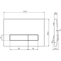 Товар: Инсталляция Berges Atom 410 040342 для унитаза с Черной Хром глянец клавишей смыва - фото 6 Инсталляция Berges Atom 410 040342 для унитаза с Черной Хром глянец клавишей смыва — фото 6, Инсталляции для унитазов