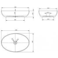 Раковина-чаша Abber Karbon 60 AK2041 Черная — фото 6, Раковины накладные