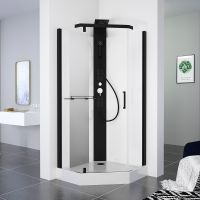 Товар: Душевая кабина Black&White Galaxy G8705 90x90 8705900 с гидромассажем - фото 3 Душевая кабина Black&White Galaxy G8705 90x90 8705900 с гидромассажем — фото 3, Душевые кабины