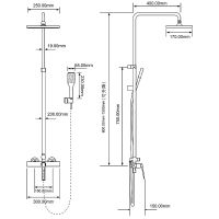 Товар: Душевая система Royce Queen RCS-110104CR Хром - фото 3 Душевая система Royce Queen RCS-110104CR Хром — фото 3, Душевое оборудование. Душевая программа