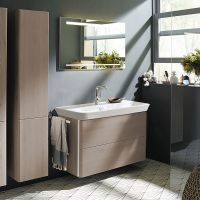 Тумба с раковиной Burgbad Iveo 100 SFEN100F2834G0161C0001*1 подвесная Фланелевый дуб — фото 5, Мебель для ванной