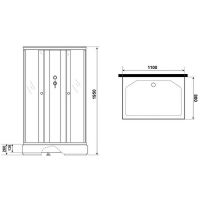 Товар: Душевая кабина Niagara Promo 110x80 P110/80/26Q/MT/BK без гидромассажа - фото 11 Душевая кабина Niagara Promo 110x80 P110/80/26Q/MT/BK без гидромассажа — фото 11, Душевые кабины