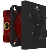 Товар: Смеситель для душа Vincea VSCV-321T-MMB с термостатом Черный матовый - фото 2 Смеситель для душа Vincea VSCV-321T-MMB с термостатом Черный матовый — фото 2, Смеситель для душа