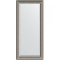 Зеркало Evoform Exclusive 166х76 BY 1307 с фацетом в багетной раме - Римское серебро 88 мм — фото 1, Мебель для ванной