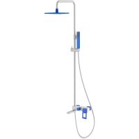 Душевая система Boheme Q 148-WUW Белая Синяя — фото 1, Душевое оборудование. Душевая программа