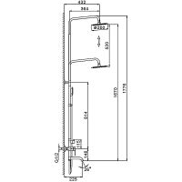 Душевая система Frap F2448 Сатин — фото 13, Душевые стойки