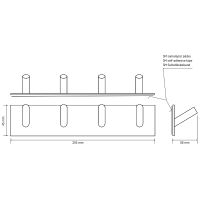 Товар: Вешалка для полотенец Bemeta Easy 163106291 Нержавеющая сталь полированная - фото 3 Вешалка для полотенец Bemeta Easy 163106291 Нержавеющая сталь полированная — фото 3, Крючки для полотенец