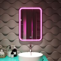 Товар: Зеркало Silver Mirrors Malta-RGB 55 LED-00002511 с подсветкой с сенсорным выключателем и диммером - фото 33 Зеркало Silver Mirrors Malta-RGB 55 LED-00002511 с подсветкой с сенсорным выключателем и диммером — фото 33, Мебель для ванной