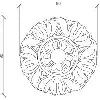 Орнамент Европласт 1.60.017 15x90x90 мм — фото 2, Колонны