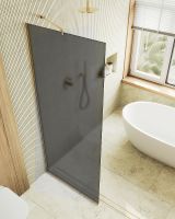 Товар: Душевая перегородка Maybah Glass MGD-704-3у 690x1950 в узком профиле Золото стекло графитовое матовое - фото 4 Душевая перегородка Maybah Glass MGD-704-3у 690x1950 в узком профиле Золото стекло графитовое матовое — фото 4, Душевые перегородки