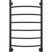Водяной полотенцесушитель EWRIKA Сафо D 80х50 Черный матовый — фото 1, Водяные полотенцесушители