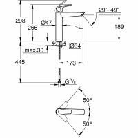 Смеситель для раковины Grohe Eurosmart 23971003 Хром — фото 6, Смесители