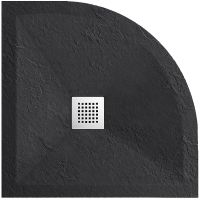 Душевой поддон из искусственного камня Grossman Strong 100x100 GR-S2100100 Графит — фото 2, Душевые поддоны из искусственного камня