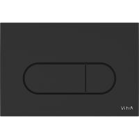 Клавиша смыва Vitra Root Round 740-2211 Черная матовая — фото 1, Кнопки смыва