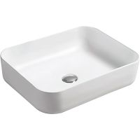 Раковина SantiLine 50 SL-1051MW Белая матовая — фото 1, Раковины накладные