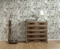 Обои Livingwalls Michalsky 3 36498-3 Винил на флизелине (0,53*10,05) Серый, Цветы — фото 4, Обои для стен