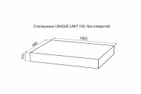 Столешница под раковину Velvex Unique Unit 100 st.UNI.100-627 Графит — фото 12, Столешницы под раковину