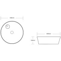 Раковина Ceruttispa 44 CR0090 СТ9613 Белая — фото 6, Раковины накладные