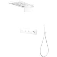 Душевая система Boheme Fusion 130-MW Белая матовая — фото 1, Душевое оборудование. Душевая программа