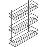 Полка корзина DIWO Смоленск П16102 Черный муар — фото 1, Полки для ванной и душа