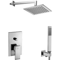 Душевая система Paffoni Elle KITEL015CR/M Хром — фото 1, Встраиваемые душевые комплекты