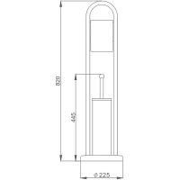 Товар: Напольная стойка Haiba HB903 Хром - фото 2 Напольная стойка Haiba HB903 Хром — фото 2, Стойки - набор держателей
