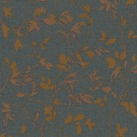 Обои Marburg City Romance 35003 Винил на флизелине (1,06*10,05) Синий/Бежевый, Листья — фото 1, Обои для стен