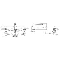 Смеситель для раковины Jacob Delafon Composed E73060-4-CP Хром — фото 4, Смесители для раковины