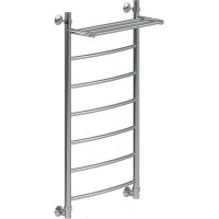 Водяной полотенцесушитель Ника Arc ЛД ВП 100/50 с полкой Хром — фото 1, Водяные полотенцесушители