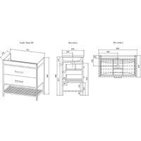 Товар: Тумба под раковину Sanflor Норд 80 С04606 Белая матовая Черный муар - фото 4 Тумба под раковину Sanflor Норд 80 С04606 Белая матовая Черный муар — фото 4, Тумбы под раковину