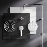 Товар: Душевая система AM.PM Gem F0790000 Хром - фото 17 Душевая система AM.PM Gem F0790000 Хром — фото 17, Душевые стойки