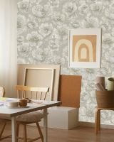 Обои Solo Fluid E105006 Винил на флизелине (1,06*10) Бежевый, Цветы — фото 3, Обои для стен