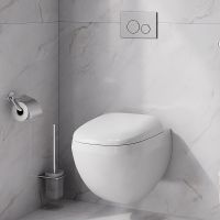 Унитаз AM.PM Sensation FlashClean подвесной с гигиеническим душем и ершиком с сиденьем Микролифт арт-CK30H0904W — фото 15, Подвесные унитазы