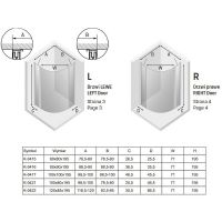 Душевой уголок New Trendy New Soleo Chrome 100х100 K-0417 профиль Хром стекло прозрачное — фото 8, Душевые уголки