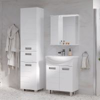 Шкаф пенал Volna Joli 40 pnJOLI40-01 Белый — фото 5, Пеналы для ванной комнаты