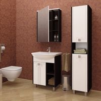 Зеркальный шкаф Mixline Боско 65 522472 Венге — фото 2, Мебель для ванной