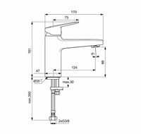 Товар: Смеситель для раковины Ideal Standard Ceraplan BD222AA Хром - фото 6 Смеситель для раковины Ideal Standard Ceraplan BD222AA Хром — фото 6, Смесители