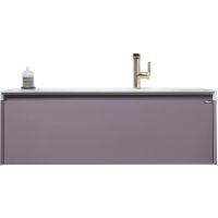 Тумба с раковиной Orans BC-4060-1200R 120 40601200R подвесная Лиловая матовая — фото 1, Тумбы с раковиной