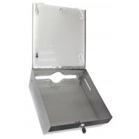 Товар: Диспенсер для бумажных полотенец Nofer 04006.S Матовая нержавеющая сталь - фото 4 Диспенсер для бумажных полотенец Nofer 04006.S Матовая нержавеющая сталь — фото 4, Диспенсеры бумажных полотенец