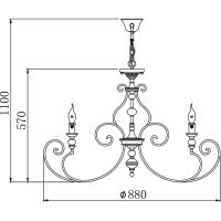 Товар: Люстра Maytoni House Karina H631-PL-08-B Черная Бежевая - фото 4 Люстра Maytoni House Karina H631-PL-08-B Черная Бежевая — фото 4, Люстры