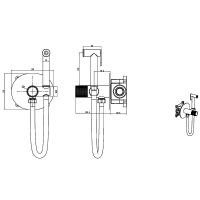 Товар: Гигиенический душ со смесителем Boheme Tech 157-SGM Оружейная сталь глянцевая - фото 2 Гигиенический душ со смесителем Boheme Tech 157-SGM Оружейная сталь глянцевая — фото 2, Душевое оборудование. Душевая программа