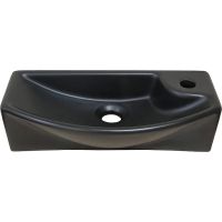 Раковина SantiLine SL-2013LMB 46 Черная матовая — фото 1, Мини-раковины