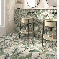 Керамическое панно Mainzu Murales Optym Mural Spring Leaves 120х120 см арт-PT03224 — фото 2, Керамогранит