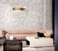 Обои Fipar Brilla R 23523 Винил на флизелине (1,06*10,05) Бежевый, Дамаск/Штукатурка — фото 4, Обои для стен