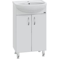 Тумба под раковину СанТа Сити 50 201068 Белая — фото 1, Тумбы под раковину