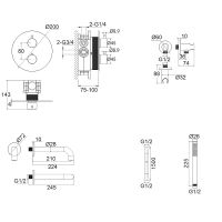 Товар: Смеситель для ванны Whitecross Y gunmetal YSET10GM с термостатом Оружейная сталь - фото 12 Смеситель для ванны Whitecross Y gunmetal YSET10GM с термостатом Оружейная сталь — фото 12, Смесители