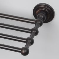 Полка для полотенец WasserKRAFT Isar K-7311 Темная бронза — фото 3, Полки для полотенец